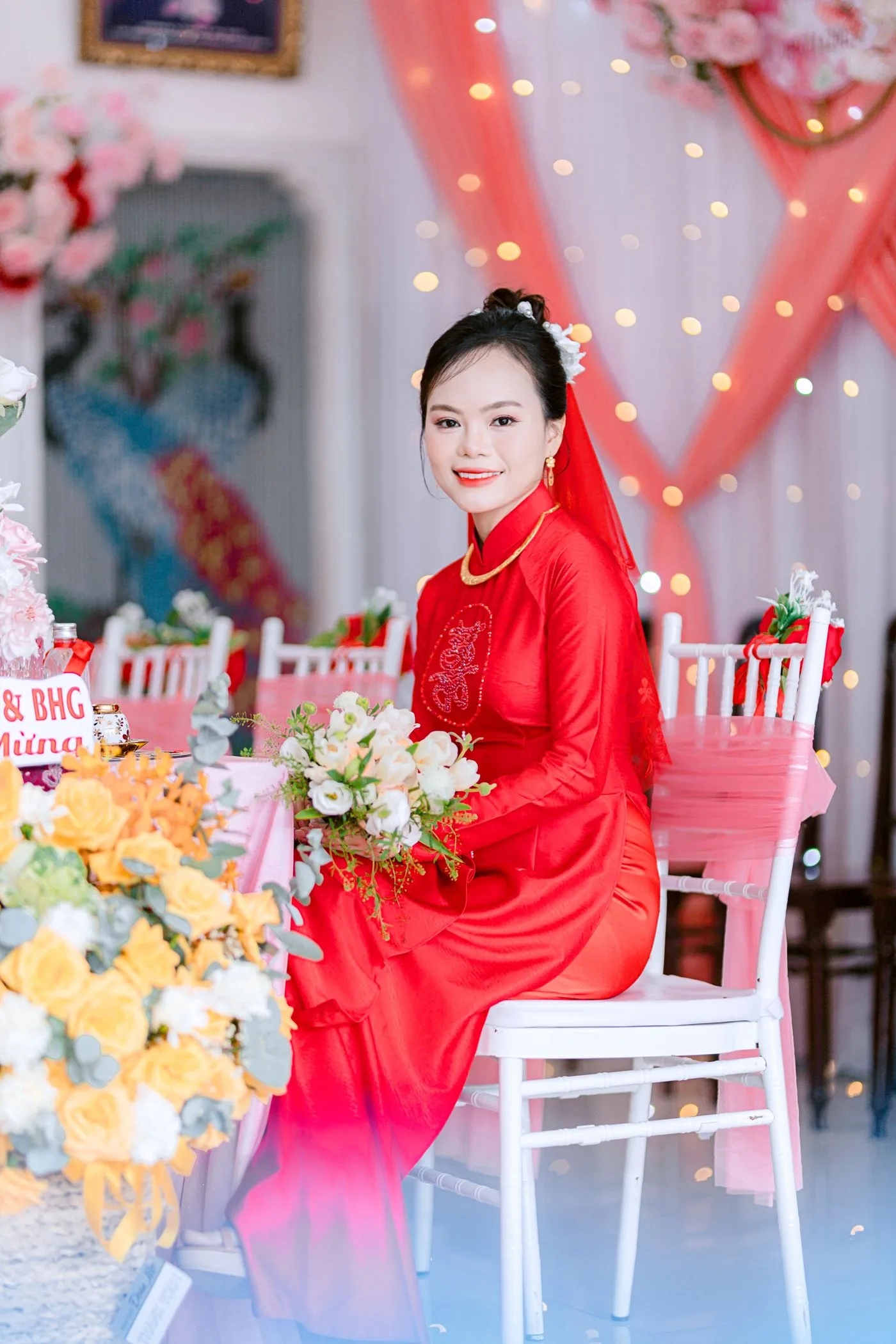 红色礼服新娘 中式婚礼｜中式婚纱